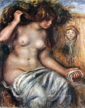 ピエール=オーギュスト・ルノワール Painting - 噴水の女 ピエール・オーギュスト・ルノワール